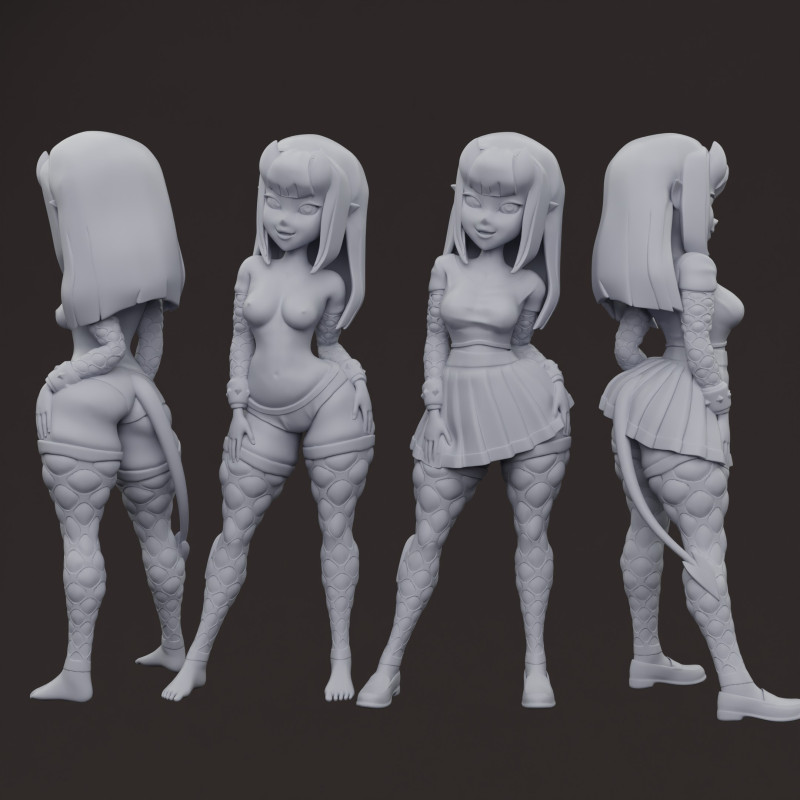 Succubus Meru 17 3D Baskı Modeli .c4d .max .obj .3ds .fbx .stl .blend