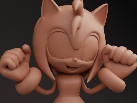 エイミー・ローズ 3Dプリントモデル