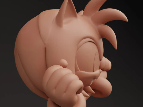 Amy rose 3D Print Model