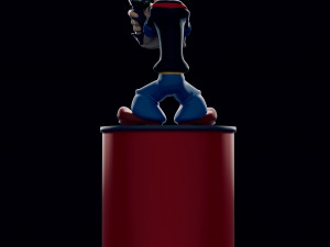 POPEYE 3D MODEL FIGURE AND CAN 3D Baskı Modeli