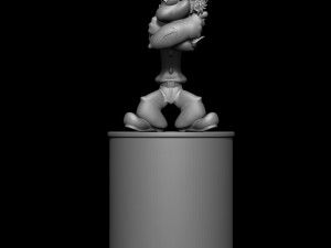 POPEYE 3D MODEL FIGURE AND CAN 3D Baskı Modeli