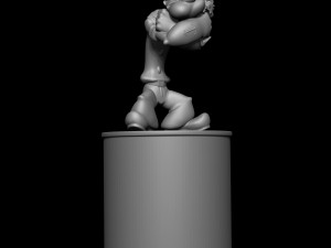 POPEYE 3D MODEL FIGURE AND CAN 3D Baskı Modeli