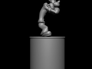 POPEYE 3D MODEL FIGURE AND CAN 3D Baskı Modeli