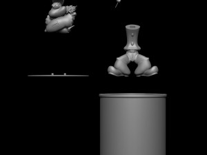 POPEYE 3D MODEL FIGURE AND CAN 3D Baskı Modeli