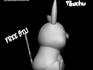Pikachu stl free 3Dプリントモデル