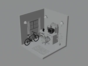 Pok&oacute;j Model 3D