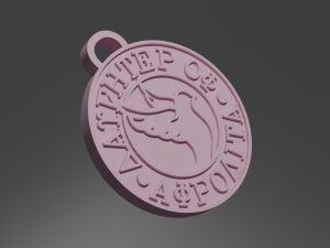 Key ring 1 daughters of the gods 3D 打印模型