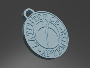 Key ring 1 daughters of the gods 3D 프린트 모델