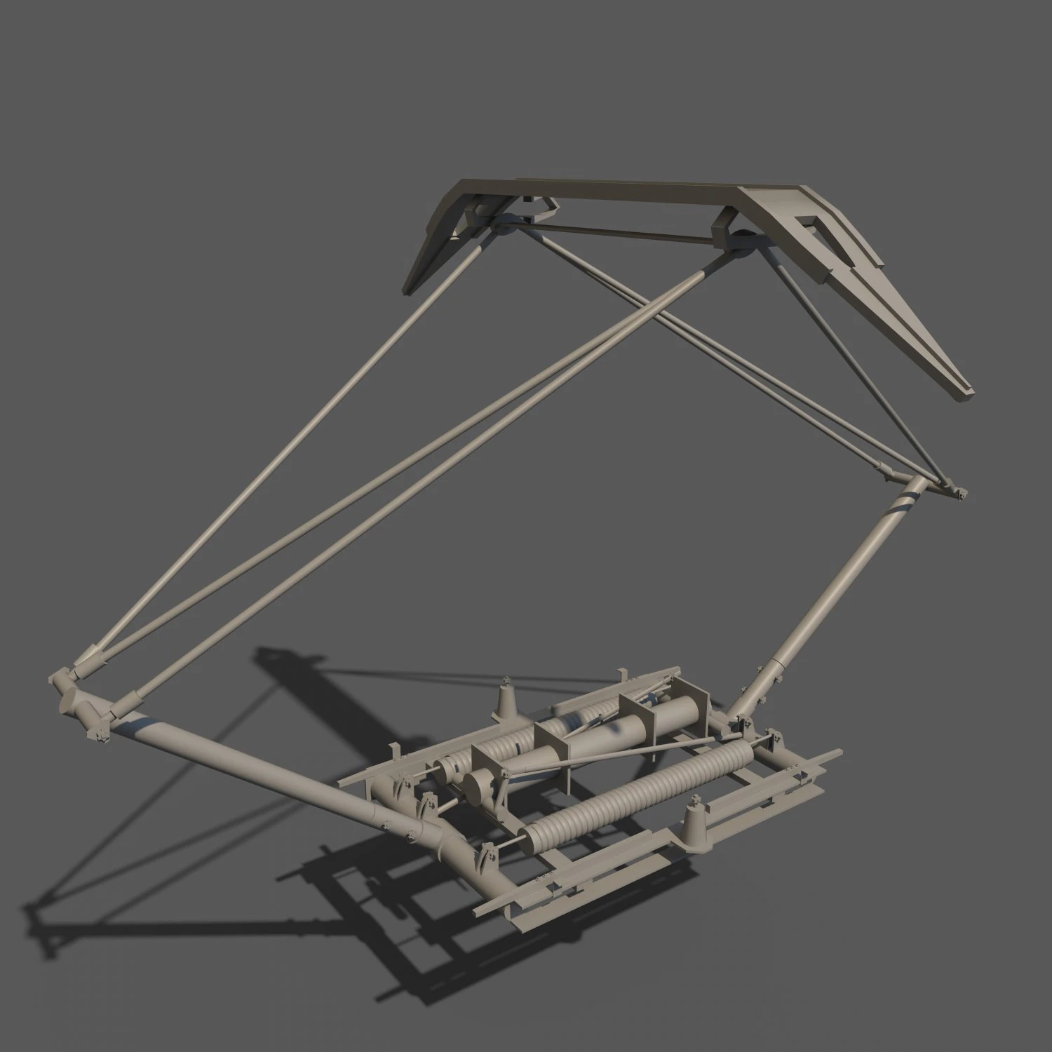 Pantograph L-13U 3D Model .c4d .max .obj .3ds .fbx .stl .blend 