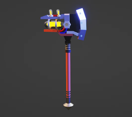 Game Axe 3D Model .c4d .max .obj .3ds .fbx .stl .blend
