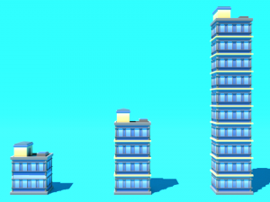 Low Poly Sity Builds 3D Модель