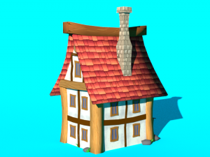Low Poly Insular Houses 3D Модель