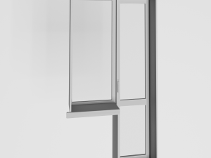 Pack of 13 plastic windows Modèle 3D