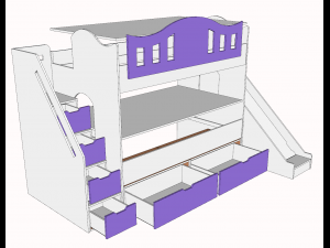 Princess cabin Model 3D