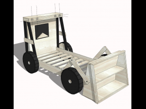 Tractor Bed 3D Model