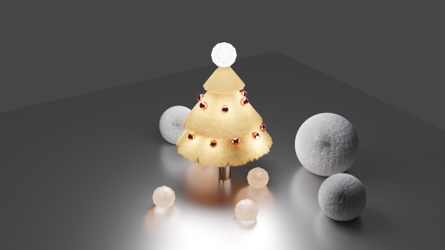 X mas Tree minimal style Modèle 3D .c4d .max .obj .3ds .fbx .stl .blend 