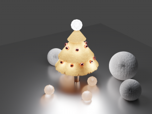 X mas Tree minimal style 3D 模型