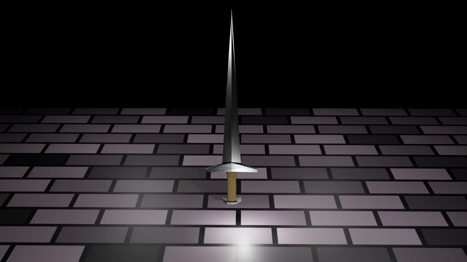 Steel Sword 3D Model .c4d .max .obj .3ds .fbx .stl .blend