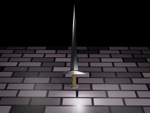 鋼の剣 3Dモデル