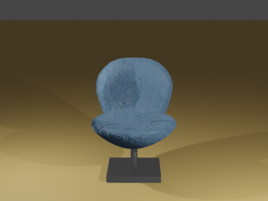 Soft Blue Chair 3D 模型