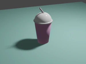 Pink Cup 3D Model