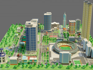 City-1 3D Model