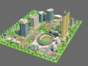 City-1 3D Model