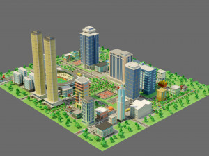 City-1 3D Model