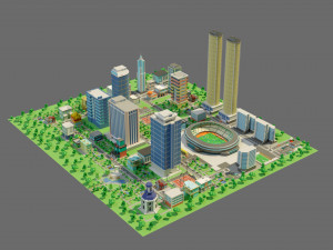 City-1 3D Model