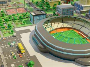 City-1 3D Model