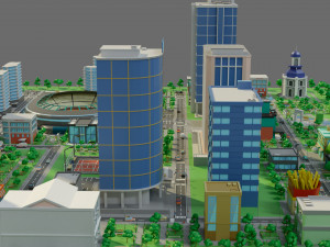 City-1 3D Model