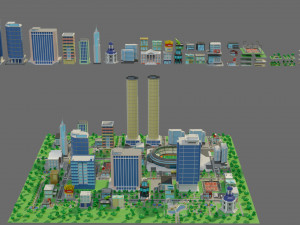 City-1 3D Model