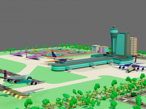 The airport 3D Model