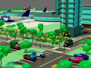 The airport 3D Model
