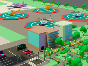 The airport 3D Model