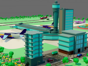 The airport 3D Model