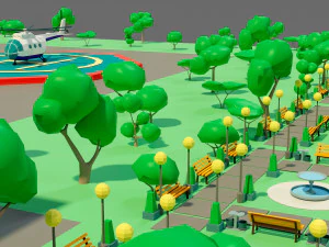 The airport 3D Model