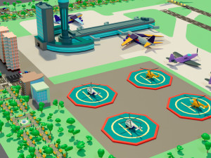 The airport 3D Model