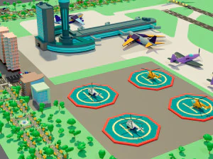 The airport 3D Model