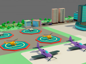 The airport 3D Model