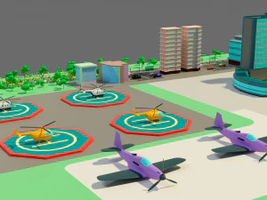 The airport 3D Model