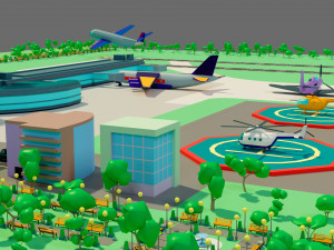 The airport 3D Model