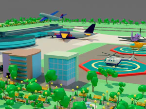 The airport 3D Model