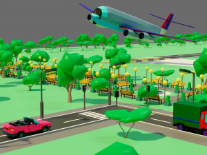 The airport 3D Model