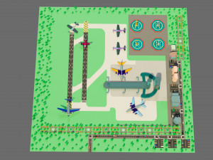The airport 3D Model