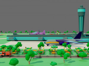The airport 3D Model