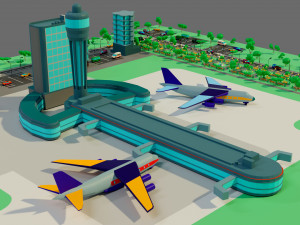 The airport 3D Model