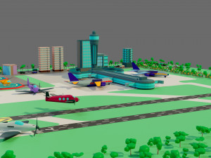 The airport 3D Model