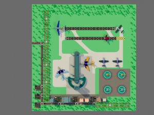 The airport 3D Model
