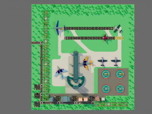 The airport 3D Model